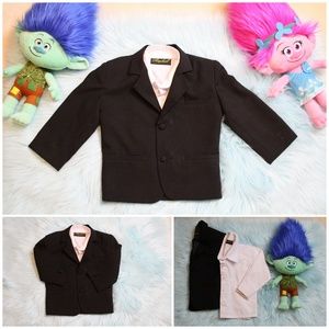 Raphael Boy's 3T Black Tuxedo Jacket & White Shirt